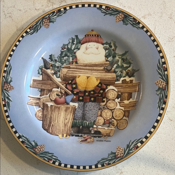 Sakura Festive Santa Dinnerware Set - Light Blue and Multicolor - Picture 7 of 7